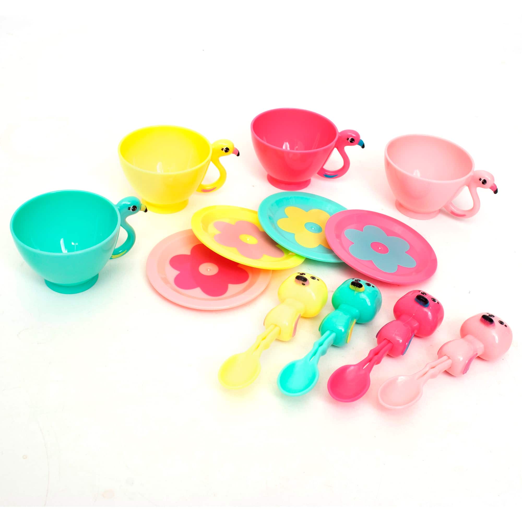 Zoo Troop Flamingo Teapot Animal Themed Tea Party Gift Set